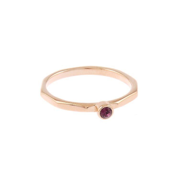 ✨Finer Things – Sz 7 – February Birthstone Ring (ROSE GOLD FINISH) ✨